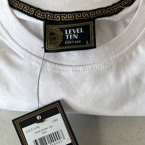 Level Ten Couture White Short Sleeve Tee